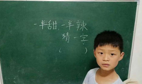 一半甜一半辣打一字,甜辣人生